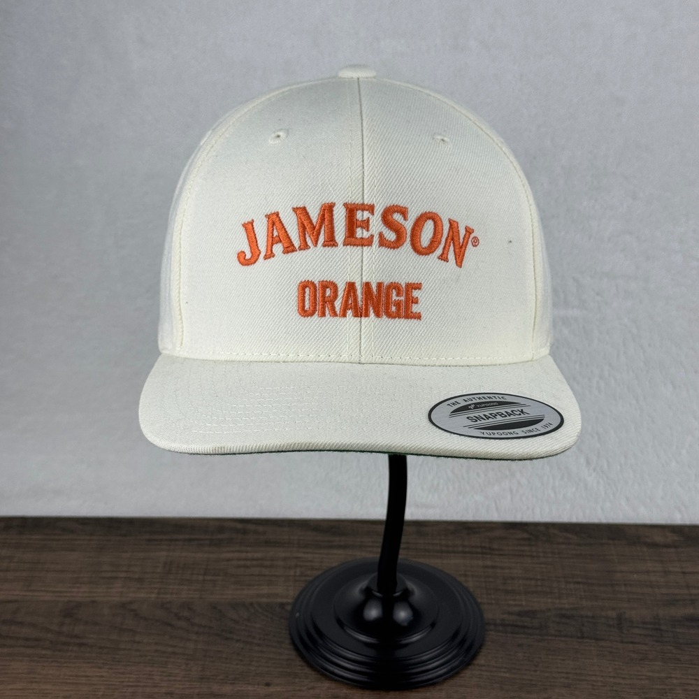Jameson Orange Hat Baseball Cap Snapback Adjustable‎ White and Green